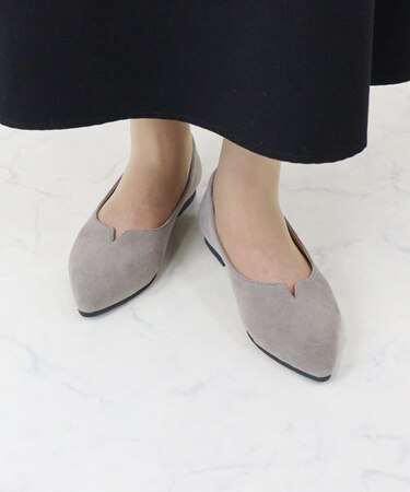 Vカットフラットパンプス (1171)