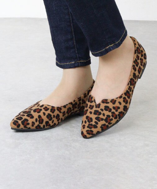 Vカットフラットパンプス (1171)