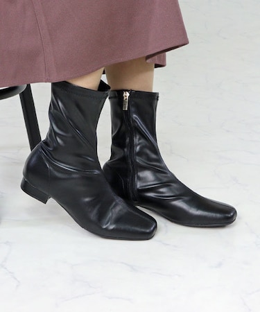 ストレッチミドルブーツ  (9100)