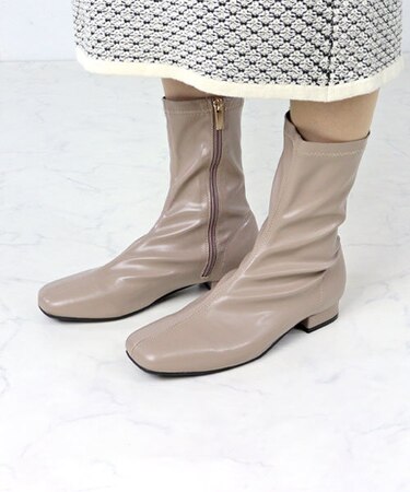 ストレッチミドルブーツ  (9100)