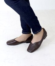 フラットサイドカットパンプス (1174)