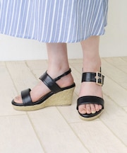 スリングバックウエッジヒールサンダル (4169)