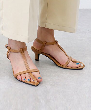 ポインテッド ティーストラップ サンダル (4174)