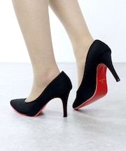 ポインテッドレッドソールパンプス (1114)