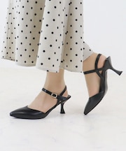 ポインテッドミュールパンプス (1177)