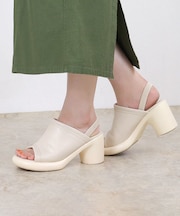 円柱ヒールバックベルトサンダル (4181)