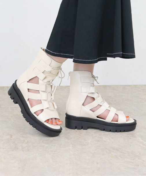 厚底グラディブーツサンダル (1629)