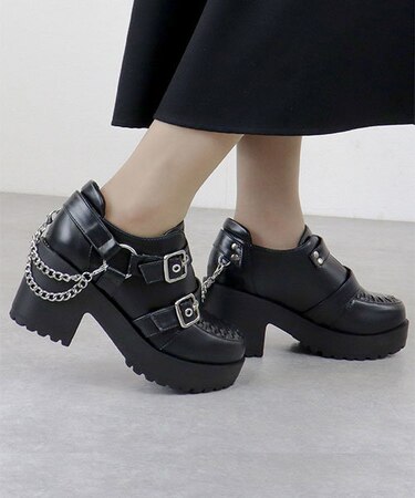 ハイヒール2ベルトシューズ (1611M)