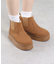 厚底ファーサイドゴアブーツ (6364)