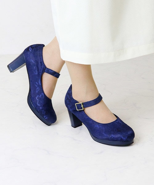 チャンキーヒールストラップパンプス (1110-2)｜ジールマーケットの