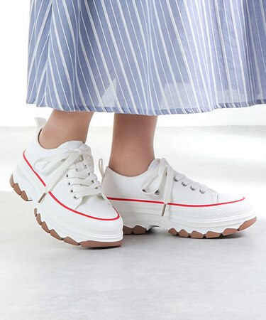 厚底キャンバススニーカー (3709)