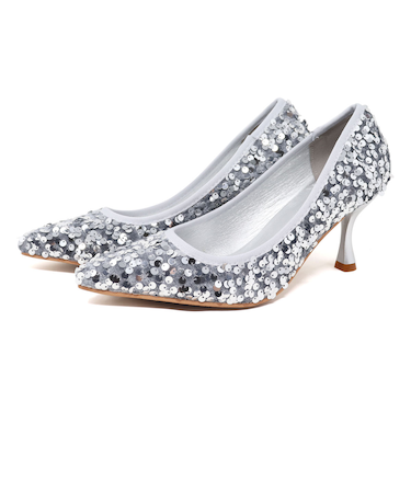 LiBERTYDOLL パンプス スパンコールパンプス ポインテッドトゥ (1032)