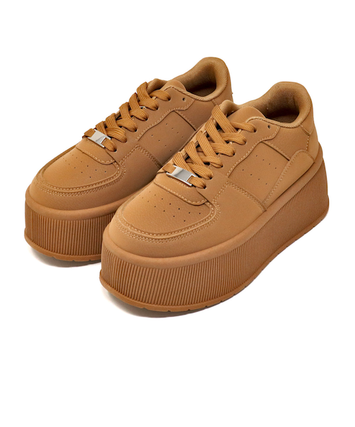 Yunna ユンナ スエード&フォーシャーリングチャンキースニーカー