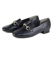 スクエアトゥビットレインパンプス (1402)