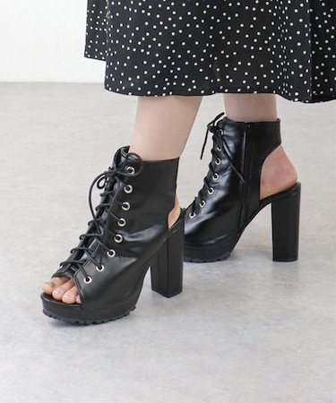 レースアップブーツサンダル (1624)