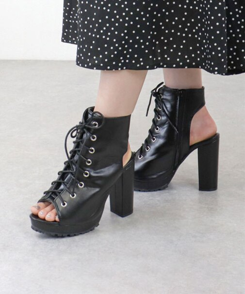 レースアップブーツサンダル (1624)