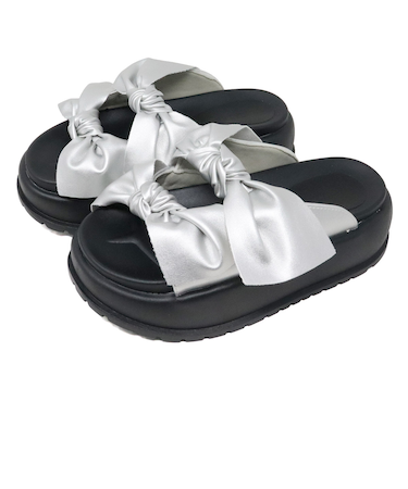 LiBERTYDOLL ダブルビッグリボン厚底サンダル (4197)