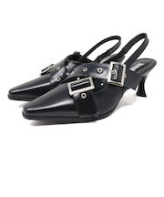 クロスベルテッドミュールパンプス (2230)