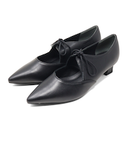 ポインテッドトゥリボンタイヒールパンプス (1041)