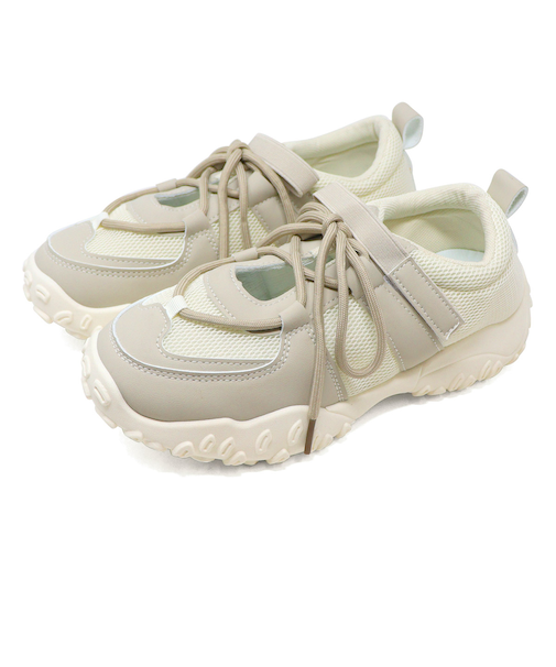 レースアップUカットメッシュスニーカー (3802)