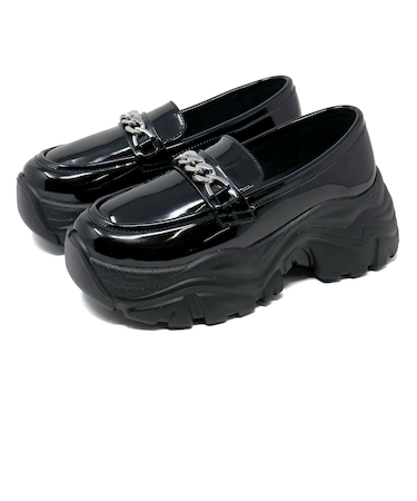 スニーカーソールチェーンローファー (2216)