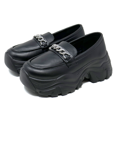 スニーカーソールチェーンローファー (2216)