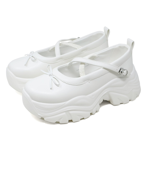 クロスストラップリボンスニーカー (2217)