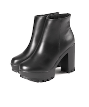 11cmヒールショートブーツ　(9159)