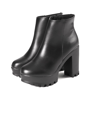 11cmヒールショートブーツ　(9159)