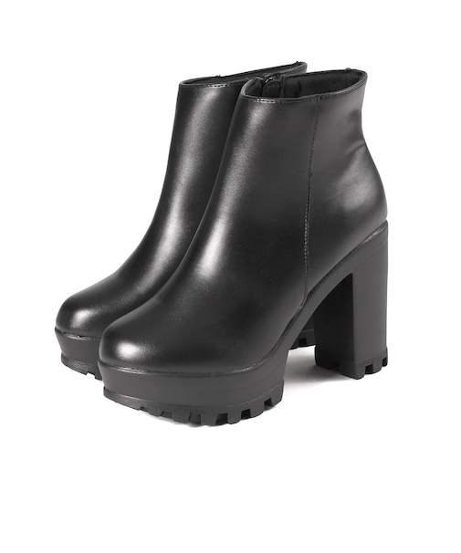 11cmヒールショートブーツ　(9159)