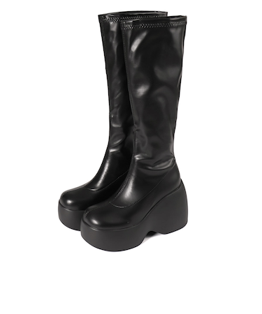 厚底インパクトストレッチロングブーツ　(1911)