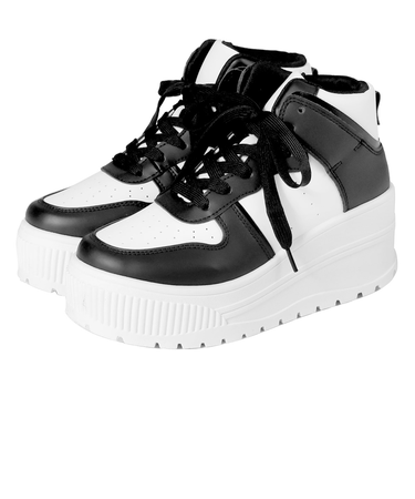 厚底ハイカットスニーカー (2218)