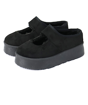 厚底ファースリッポンメリージェーンシューズ (6413)