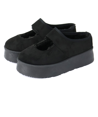 厚底ファースリッポンメリージェーンシューズ　(6413)