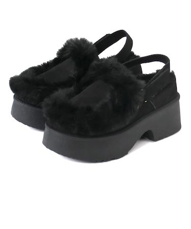 厚底バックベルトファースリッポンシューズ (6423)