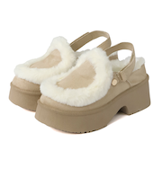 厚底バックベルトファースリッポンシューズ (6423)