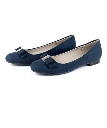 オフィス カジュアル フォーマル シンプルなフラットリボンバレエパンプス (5581)