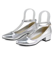 オフィス カジュアル フォーマル 3.5cmヒール ストラップパンプス (5511)