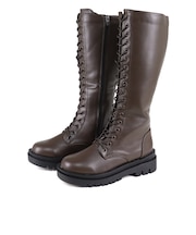 ロングレースアップブーツ (9090)