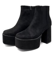 4cmストームがアクセントモードなヒールブーツ (1571)