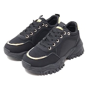 配色パーツ厚底メッシュスニーカー (2250)