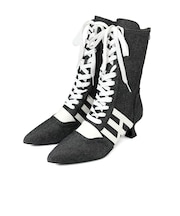 オフィス カジュアル セットアップ スニーカーデザインミドルブーツ (2220)