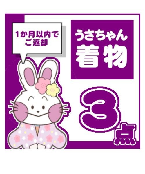 うさちゃんクリーニング着物3点お届けパック｜ウサチャンクリーニング