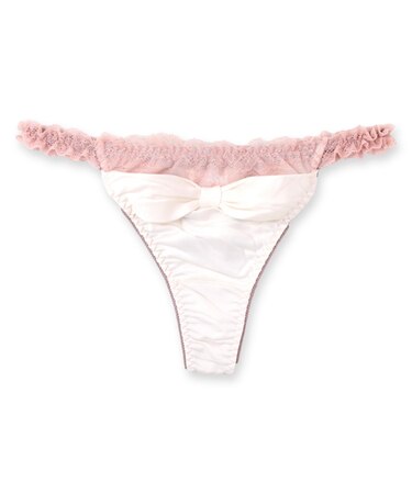 更にセクシーに洋服に響かない！ 「ふわ盛サテン タンガ」 Tバック タンガ