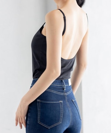 シンプル&技ありキャミソール素材についての注意点 「バックオープンキャミソール」 ベーシックインナー