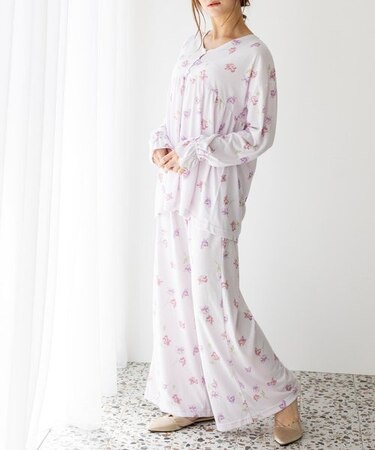 tororelax とろリラプルオーバー＆ワイドパンツ・上下セットパジャマ