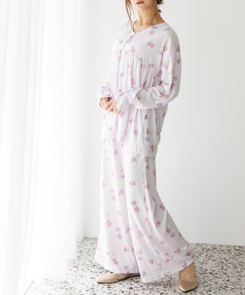 tororelax とろリラプルオーバー＆ワイドパンツ・上下セットパジャマ