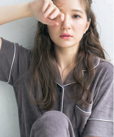 set-up半袖パジャマシャツ・ロングパンツ上下セット