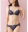 クラシック・ランジェリー嬉しいブラ＆ショーツSET 「クロスリボン ペアブラジャー（ワイヤー有り）」 ブラジャーショーツセット