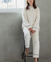 memory fleece メモリーフリースかぶり上下セット(アラン編み・星柄・ボーダー)